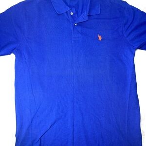 U.S. Polo Assn. Men's 2XL Royal Blue Short Sleeve Polo Shirt